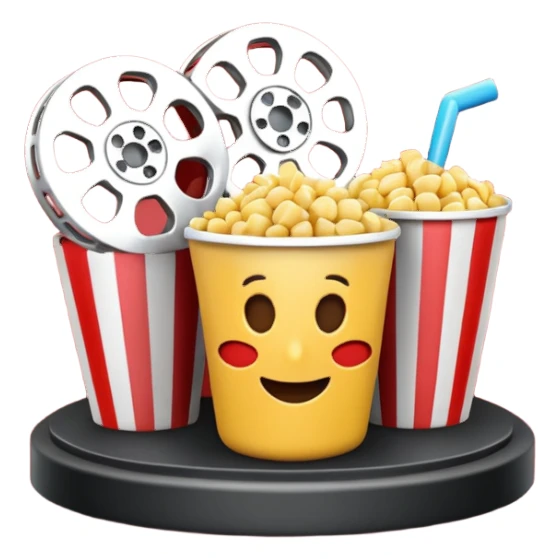 3d movie scene sticker