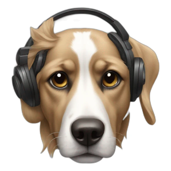 Dj dog sticker