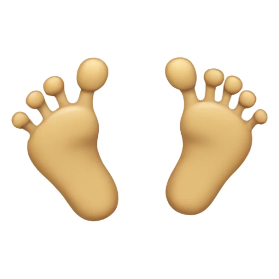 smiley with feet and hands sticker