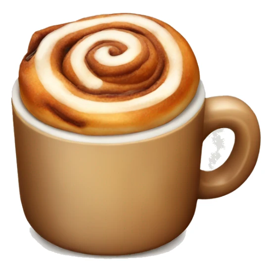 cinnamon bun and coffee sticker