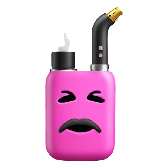 Pink vape with smoke  sticker