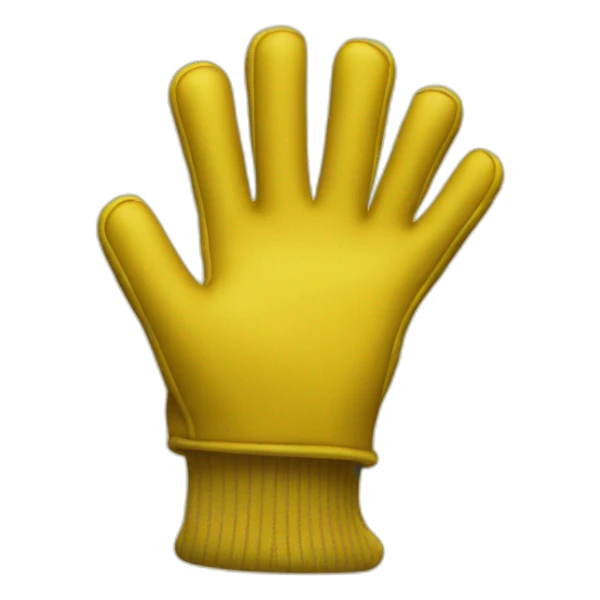 yellow gloves no fingers sticker