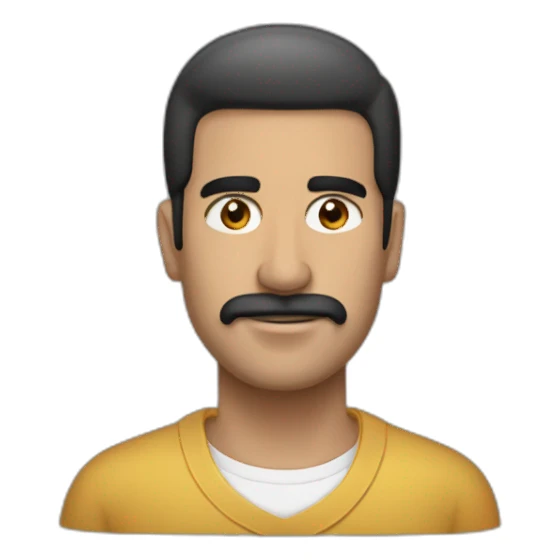 maduro pelo corto con canas sticker