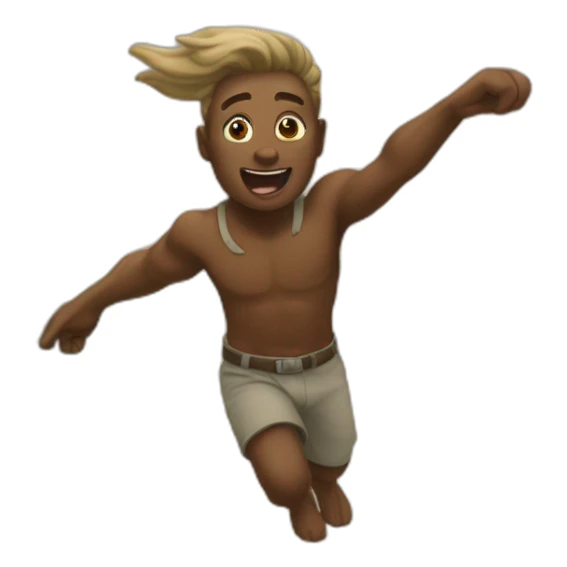 puting flying to the africa sticker