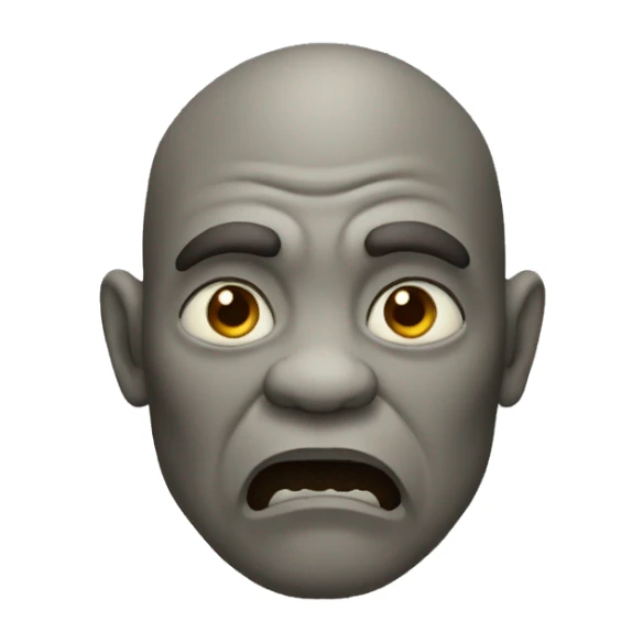 Grey Brown color Ogre sticker