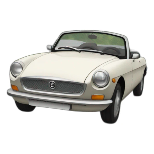 une voiture MG sticker
