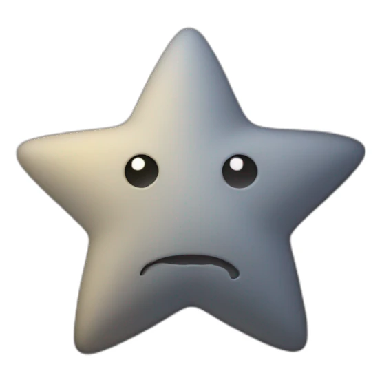 half of a star sticker