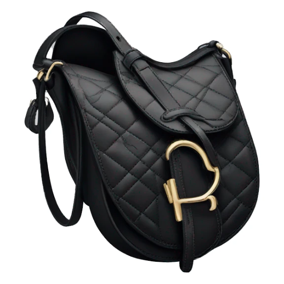 dior black saddle bag  sticker