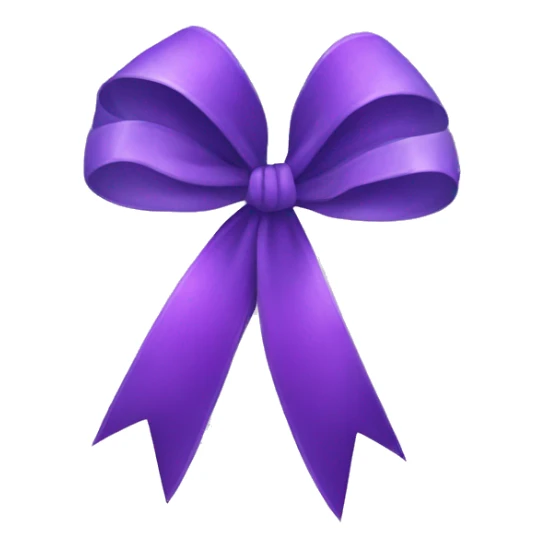 Purple aura bow sticker
