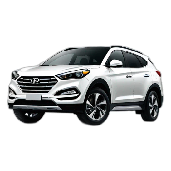 2017 white hyundai tuscon sticker