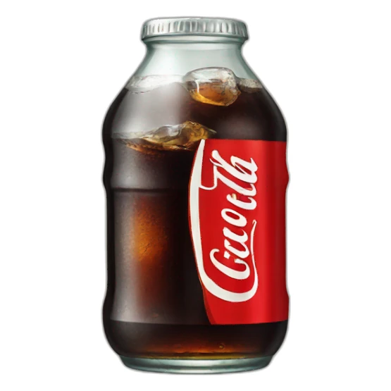 Vintage glass Diet coke sticker