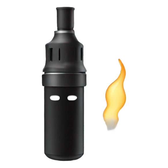 Black electronic vape, no face sticker