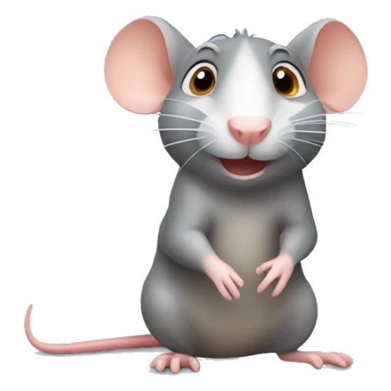 Cute Ratatouille rat sticker