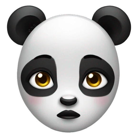 Sad panda girl sticker
