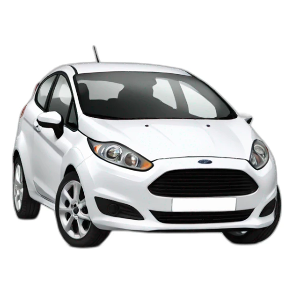 ford fiesta white sticker