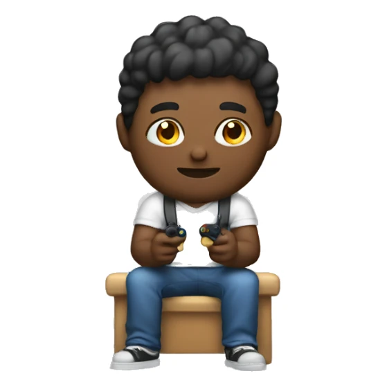 Playing video games  sticker