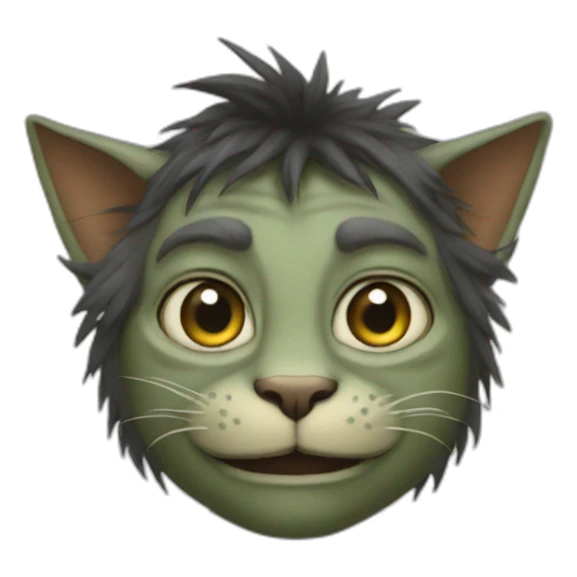 Cat troll sticker