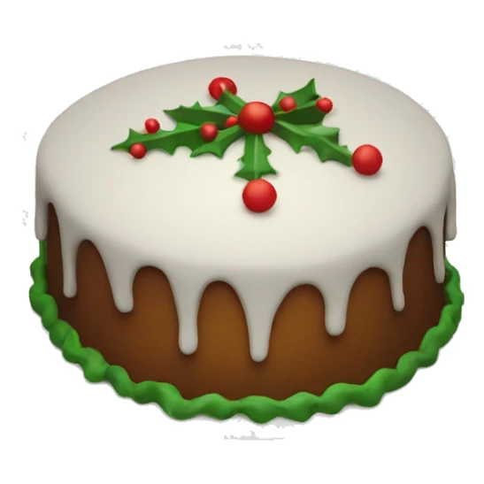 Christmas cake sticker