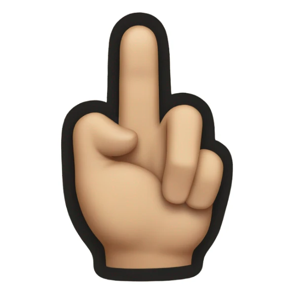 fingers forming OK symbol sticker