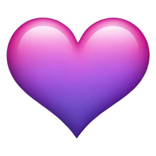 Purple pink heart sticker