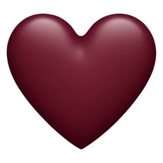 maroon color heart sticker