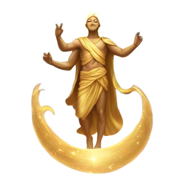star spinning god sticker