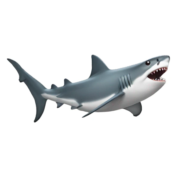 Shark walking on land sticker