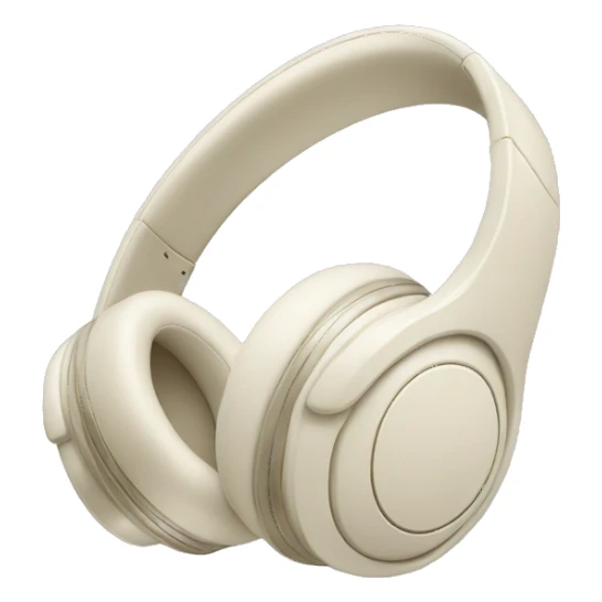 Ivory colored Beats headphones sticker
