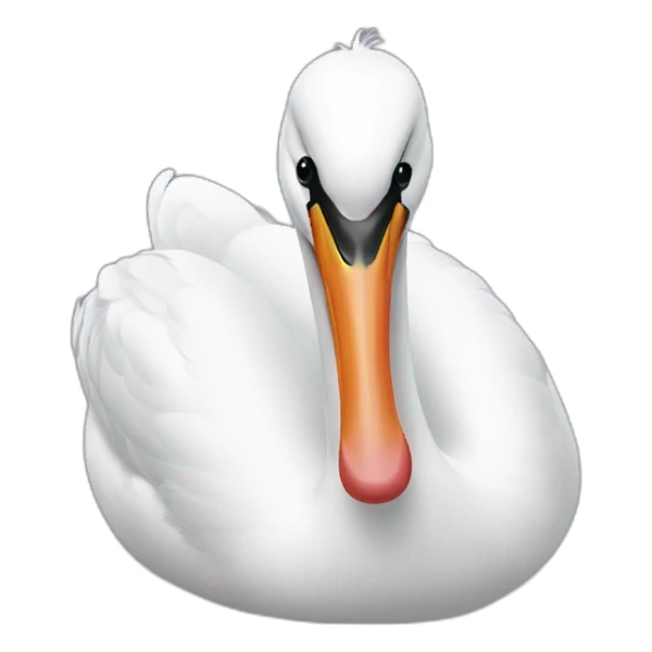 swan beak open sticker