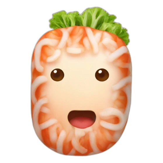 Kimchi food sticker