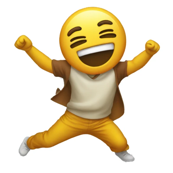 Emojie dab sticker