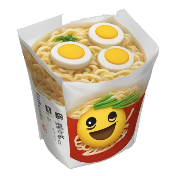 buldak ramen in package sticker