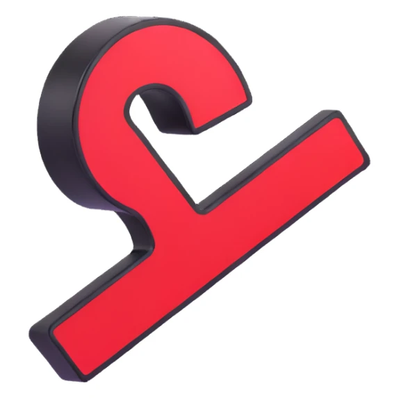 3D no entry sign with glossy finish sticker