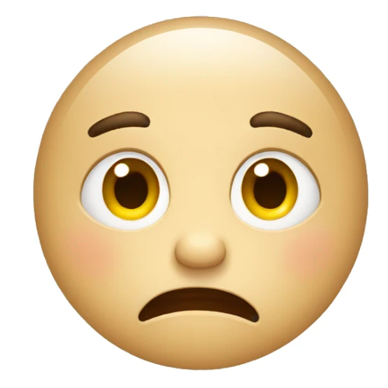 a tired face sticker