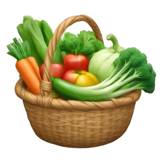 basket of vegitables sticker