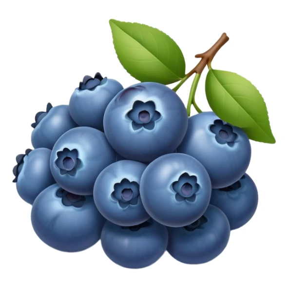 fresh juicy blueberries sticker