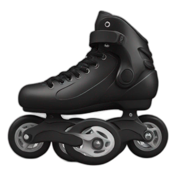 black inline skates sticker