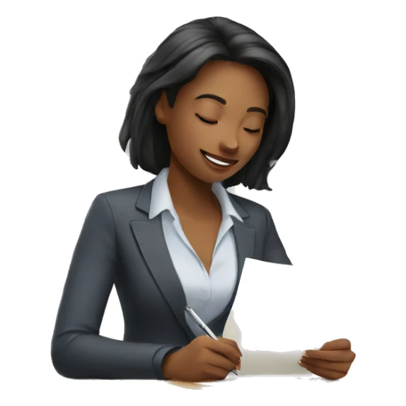 women-signing-papers sticker