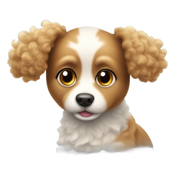 Chihuahua mix with a poodle￼ sticker