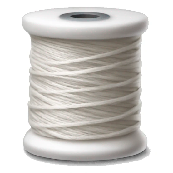 White spool of thread sticker