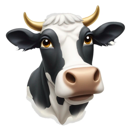 Holy cow with halo sticker