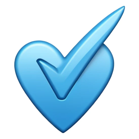 Blue right mark  sticker