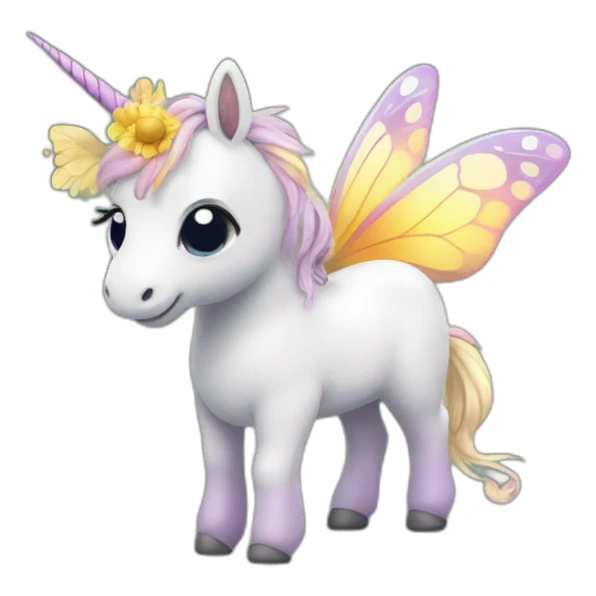 Butterfly-Unicorn sticker