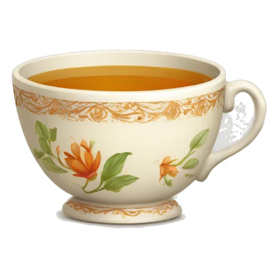 vintage tea indian cup sticker