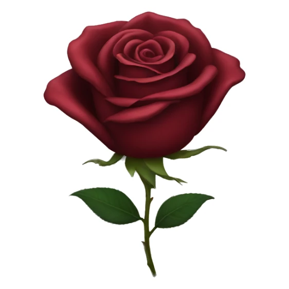 Dark red Rose sticker