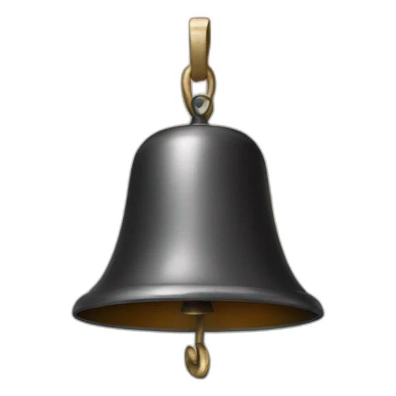 a bell hung on a horse sticker