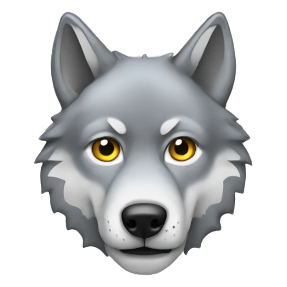 Wolf wearing hudie sticker