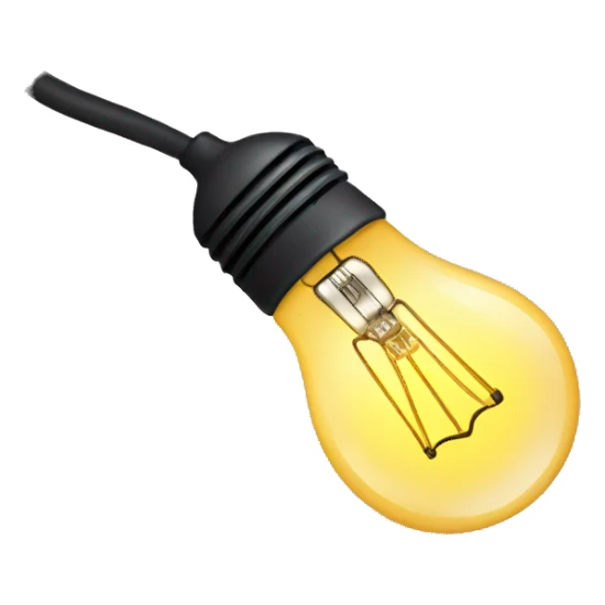 Bulb Lamp with cable sticker