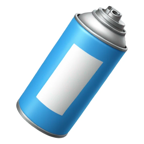 spray-can blue sticker