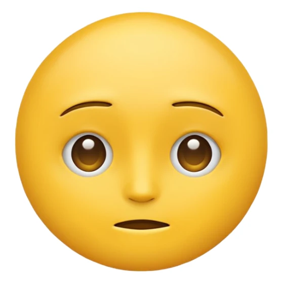 Emoji blank face sticker